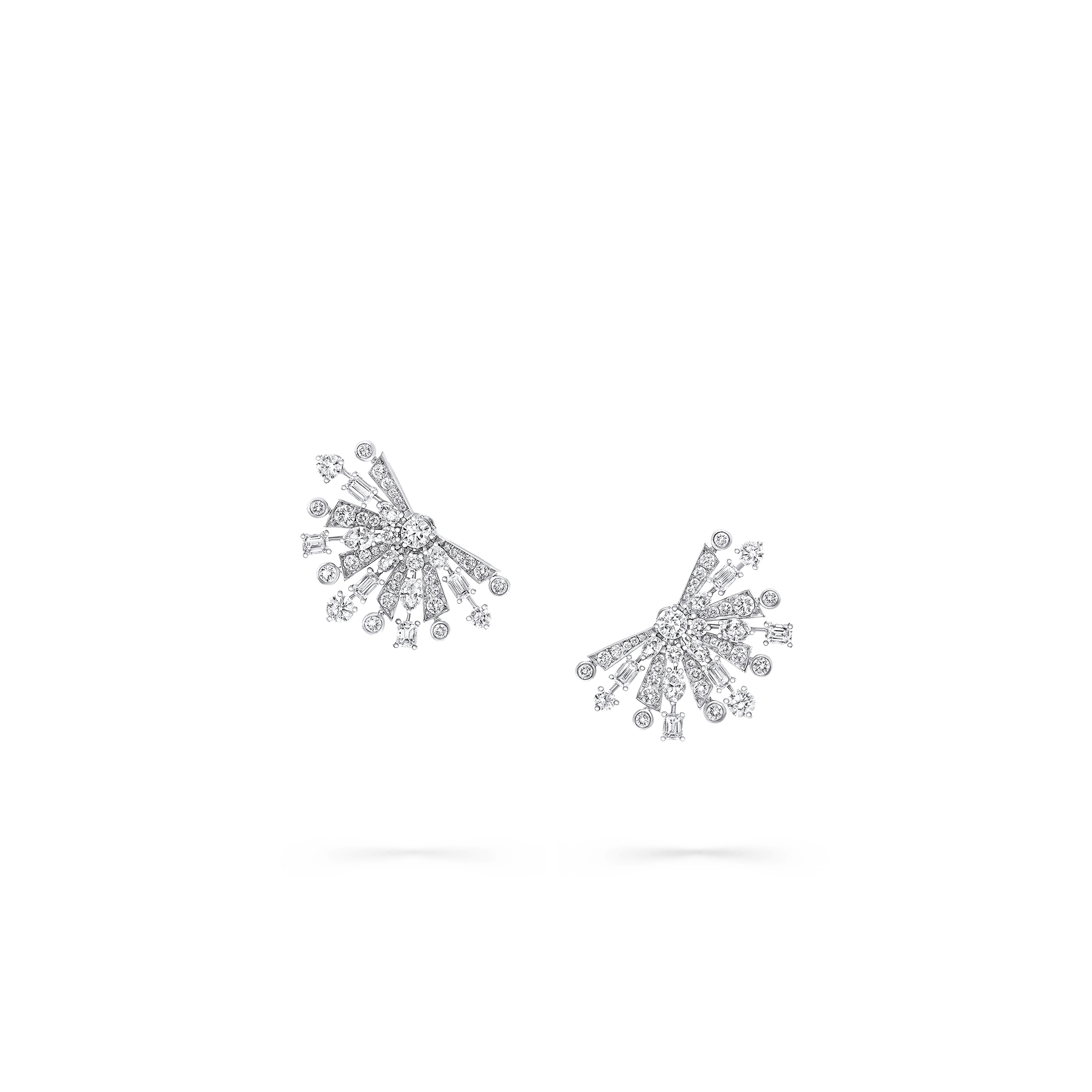 GRAFF NEW DAWN MULTI-CUT DIAMOND STUD EARRINGS RGE1513 GRAFF NEW DAWN MULTI-CUT DIAMOND STUD EARRINGS RGE1513